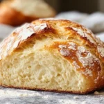 Freshly baked homemade bread ready to be served