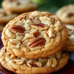 Homemade Butter Pecan Cookies with pecans and a buttery texture