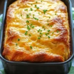 Delicious homemade cheddar cheese quick bread, freshly baked and golden brown.