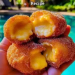 Delicious cheese-filled fried donuts fresh out of the fryer