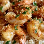 Coconut Crisp Shrimp served with flavorful springy rice
