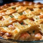 Delicious Florida Shrimp Pie, featuring fresh shrimp and aromatic spices