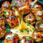 Delicious grilled chicken bites with creamy garlic sauce on a plate.