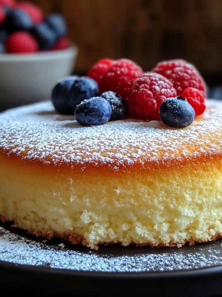 Italian Limoncello Ricotta Cake with lemon zest and creamy ricotta filling