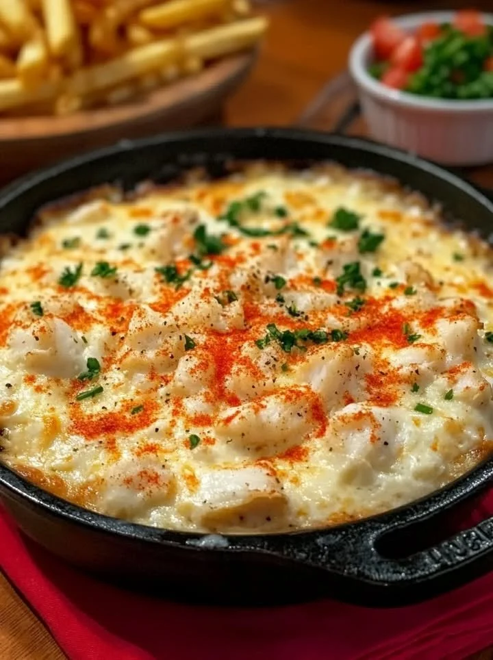 Delicious crab dip served at Joe's Crab Shack, perfect for seafood enthusiasts.