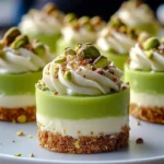Delicious pistachio white chocolate dessert featuring creamy white chocolate and crunchy pistachios.