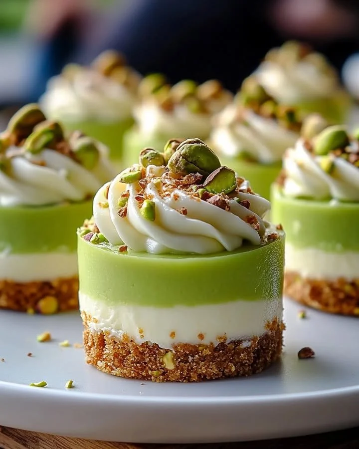 Delicious pistachio white chocolate dessert featuring creamy white chocolate and crunchy pistachios.