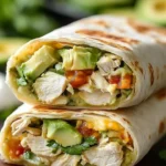 Quick and delicious chicken burritos filled with savory ingredients