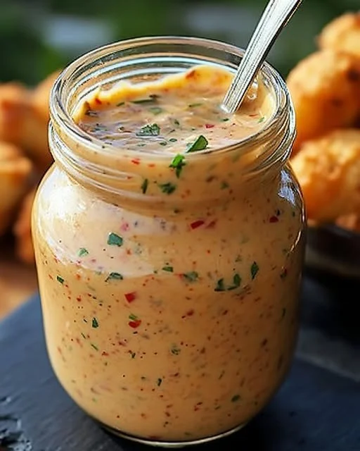 Delicious tangy New Orleans Remoulade sauce in a bowl