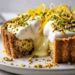 Burrata Explosion Tart topped with fresh ingredients and drizzled with balsamic glaze