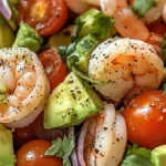 Zesty Lime Shrimp and Avocado Salad with fresh ingredients and vibrant colors